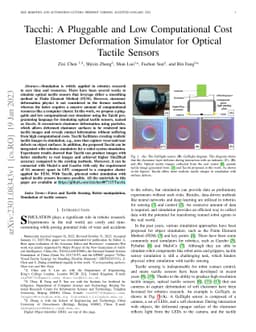 Tacchi: A Pluggable and Low Computational Cost Elastomer Deformation
  Simulator for Optical Tactile Sensors