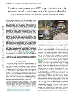 A vision-based autonomous UAV inspection framework for unknown tunnel
  construction sites with dynamic obstacles