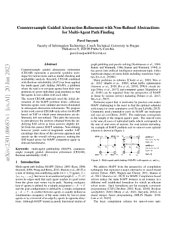 Counterexample Guided Abstraction Refinement with Non-Refined
  Abstractions for Multi-Agent Path Finding