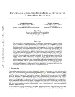 Explainable Multilayer Graph Neural Network for Cancer Gene Prediction