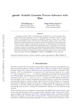 Scalable Gaussian Process Inference with Stan
