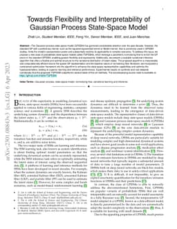 Towards Flexibility and Interpretability of Gaussian Process State-Space
  Model
