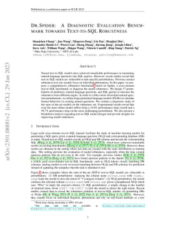 Dr.Spider: A Diagnostic Evaluation Benchmark towards Text-to-SQL
  Robustness