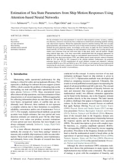 Estimation of Sea State Parameters from Ship Motion Responses Using
  Attention-based Neural Networks