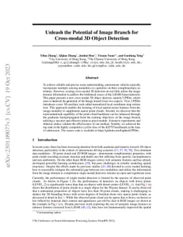 Unleash the Potential of Image Branch for Cross-modal 3D Object
  Detection