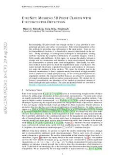 CircNet: Meshing 3D Point Clouds with Circumcenter Detection