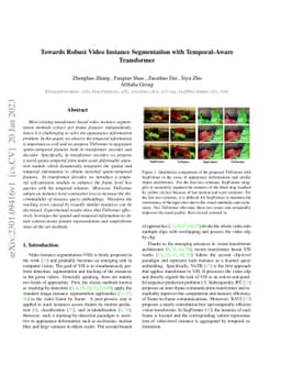 Towards Robust Video Instance Segmentation with Temporal-Aware
  Transformer