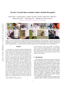 OvarNet: Towards Open-vocabulary Object Attribute Recognition