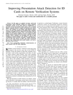 Improving Presentation Attack Detection for ID Cards on Remote
  Verification Systems