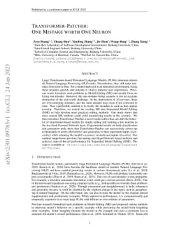 Transformer-Patcher: One Mistake worth One Neuron