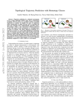 Topological Trajectory Prediction with Homotopy Classes