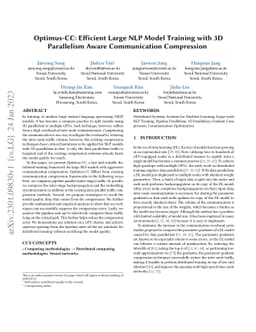 Optimus-CC: Efficient Large NLP Model Training with 3D Parallelism Aware
  Communication Compression