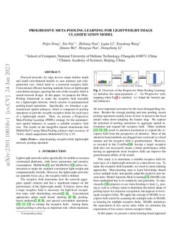 Progressive Meta-Pooling Learning for Lightweight Image Classification
  Model