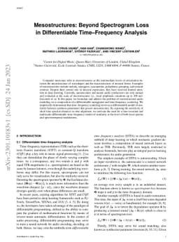 Mesostructures: Beyond Spectrogram Loss in Differentiable Time-Frequency
  Analysis