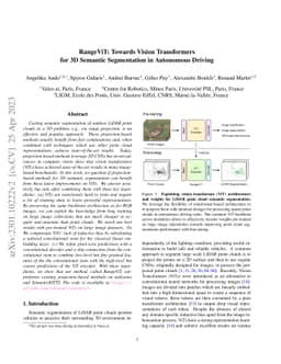 RangeViT: Towards Vision Transformers for 3D Semantic Segmentation in
  Autonomous Driving