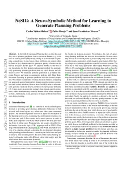 NeSIG: A Neuro-Symbolic Method for Learning to Generate Planning
  Problems