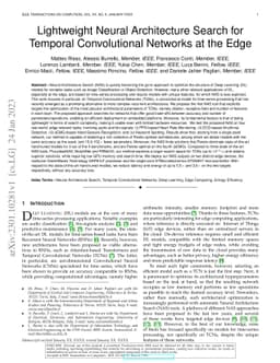 Lightweight Neural Architecture Search for Temporal Convolutional
  Networks at the Edge