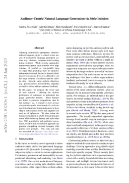 Audience-Centric Natural Language Generation via Style Infusion