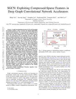SGCN: Exploiting Compressed-Sparse Features in Deep Graph Convolutional
  Network Accelerators