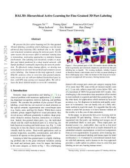 HAL3D: Hierarchical Active Learning for Fine-Grained 3D Part Labeling
