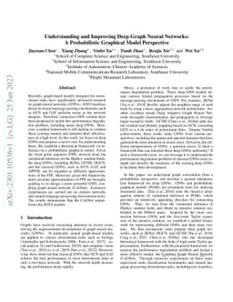 Understanding and Improving Deep Graph Neural Networks: A Probabilistic
  Graphical Model Perspective