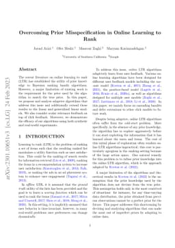 Overcoming Prior Misspecification in Online Learning to Rank