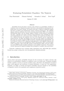 Evaluating Probabilistic Classifiers: The Triptych