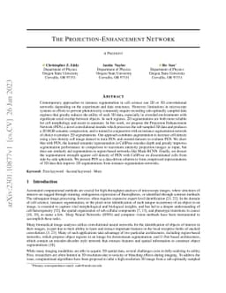 The Projection-Enhancement Network (PEN)