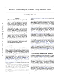 Proximal Causal Learning of Conditional Average Treatment Effects