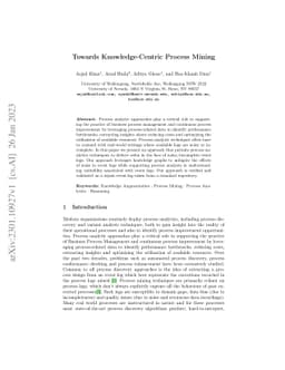 Towards Knowledge-Centric Process Mining