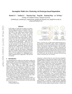 Incomplete Multi-view Clustering via Prototype-based Imputation