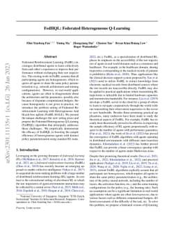 FedHQL: Federated Heterogeneous Q-Learning