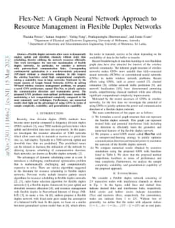 Flex-Net: A Graph Neural Network Approach to Resource Management in
  Flexible Duplex Networks
