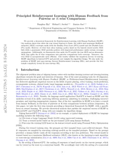 Principled Reinforcement Learning with Human Feedback from Pairwise or
  $K$-wise Comparisons
