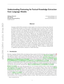 Understanding Finetuning for Factual Knowledge Extraction from Language
  Models