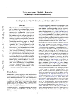 Trajectory-Aware Eligibility Traces for Off-Policy Reinforcement
  Learning