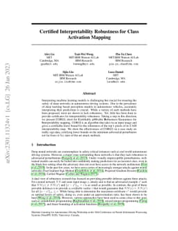 Certified Interpretability Robustness for Class Activation Mapping