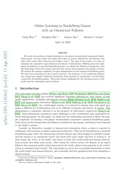 Online Learning in Stackelberg Games with an Omniscient Follower