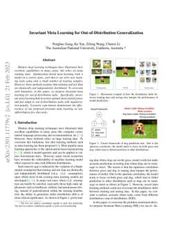 Invariant Meta Learning for Out-of-Distribution Generalization