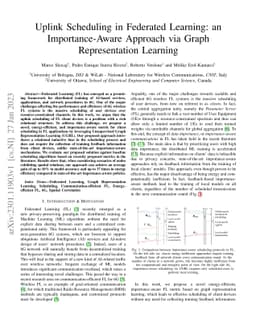 Uplink Scheduling in Federated Learning: an Importance-Aware Approach
  via Graph Representation Learning