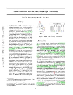 On the Connection Between MPNN and Graph Transformer