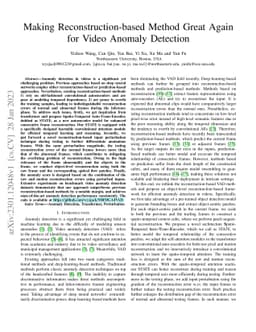 Making Reconstruction-based Method Great Again for Video Anomaly
  Detection