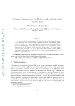 Unbiased estimators for the Heston model with stochastic interest rates