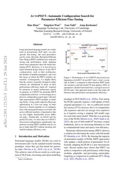 AutoPEFT: Automatic Configuration Search for Parameter-Efficient
  Fine-Tuning