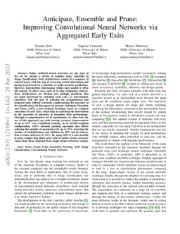 Anticipate, Ensemble and Prune: Improving Convolutional Neural Networks
  via Aggregated Early Exits