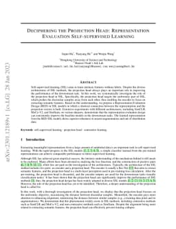 Deciphering the Projection Head: Representation Evaluation
  Self-supervised Learning
