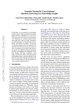 Semantic Parsing for Conversational Question Answering over Knowledge
  Graphs