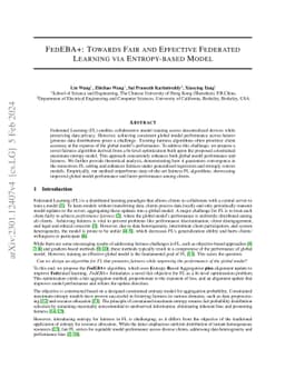 Entropy-driven Fair and Effective Federated Learning