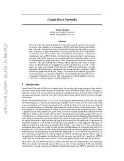 Graph Mixer Networks