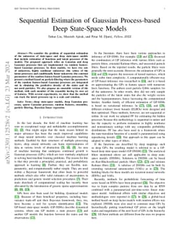Sequential Estimation of Gaussian Process-based Deep State-Space Models